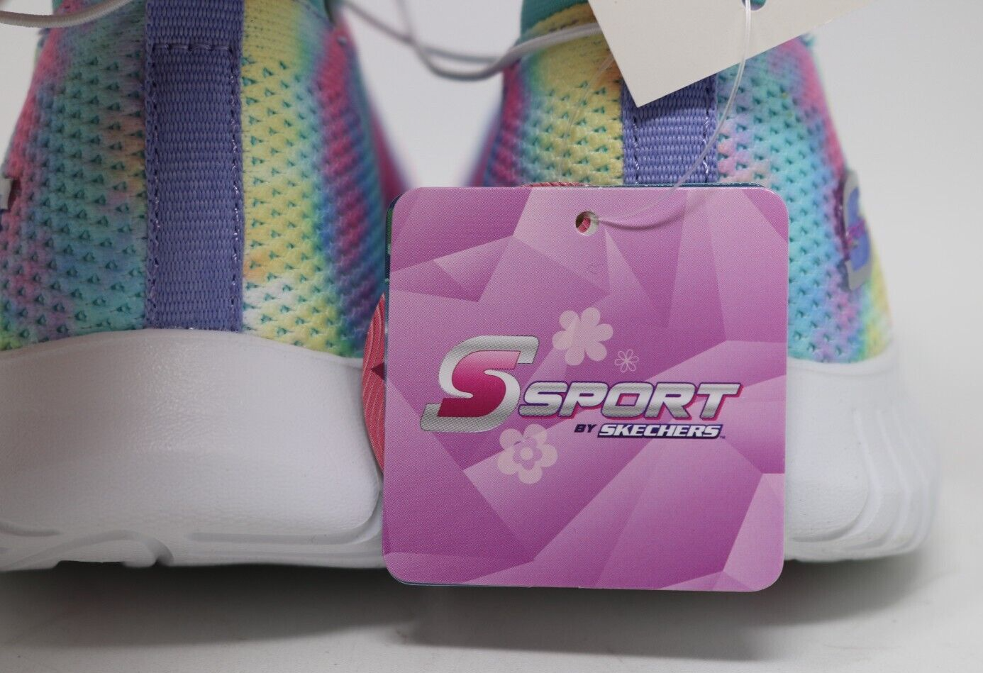 S Sport by Sketchers Katya Multicolored TYE DYE Slip On Shoes Girl's Size 1 NWB