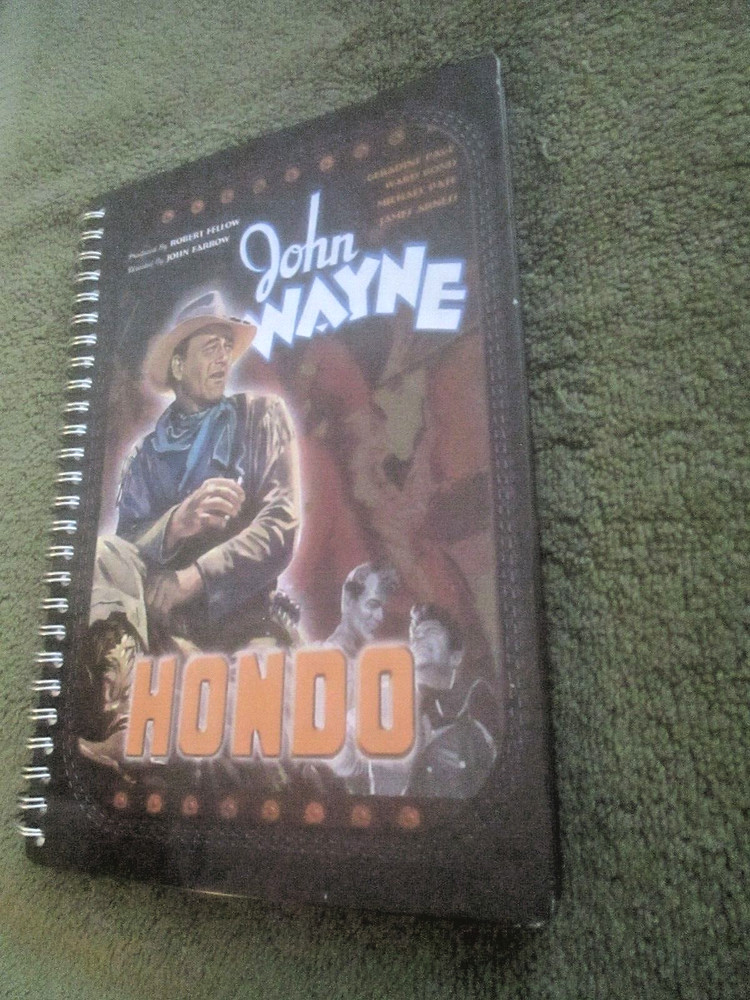 JOHN WAYNE - HONDO (rare 2003 tin-covered, lined Notebook, mint)