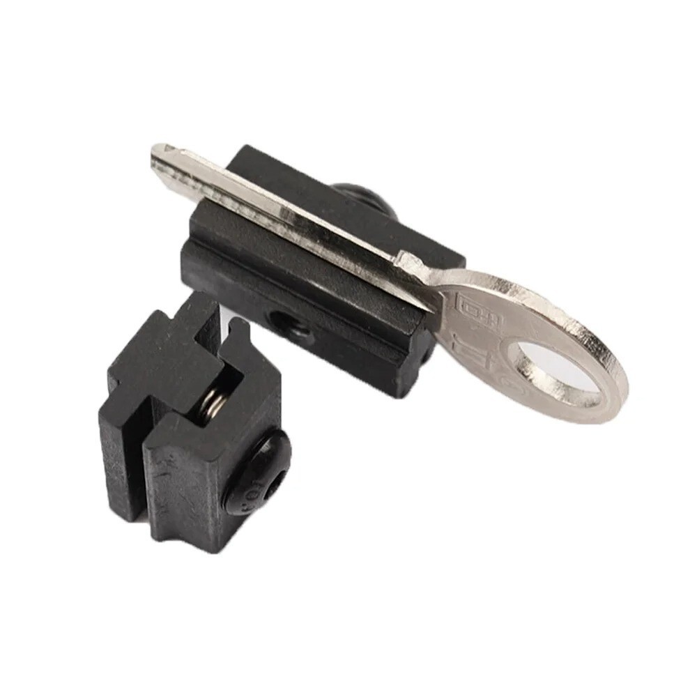 2Pcs Key Clamp Vertical Fixture Auxiliary Tooth Opening Locksmith Double-side -