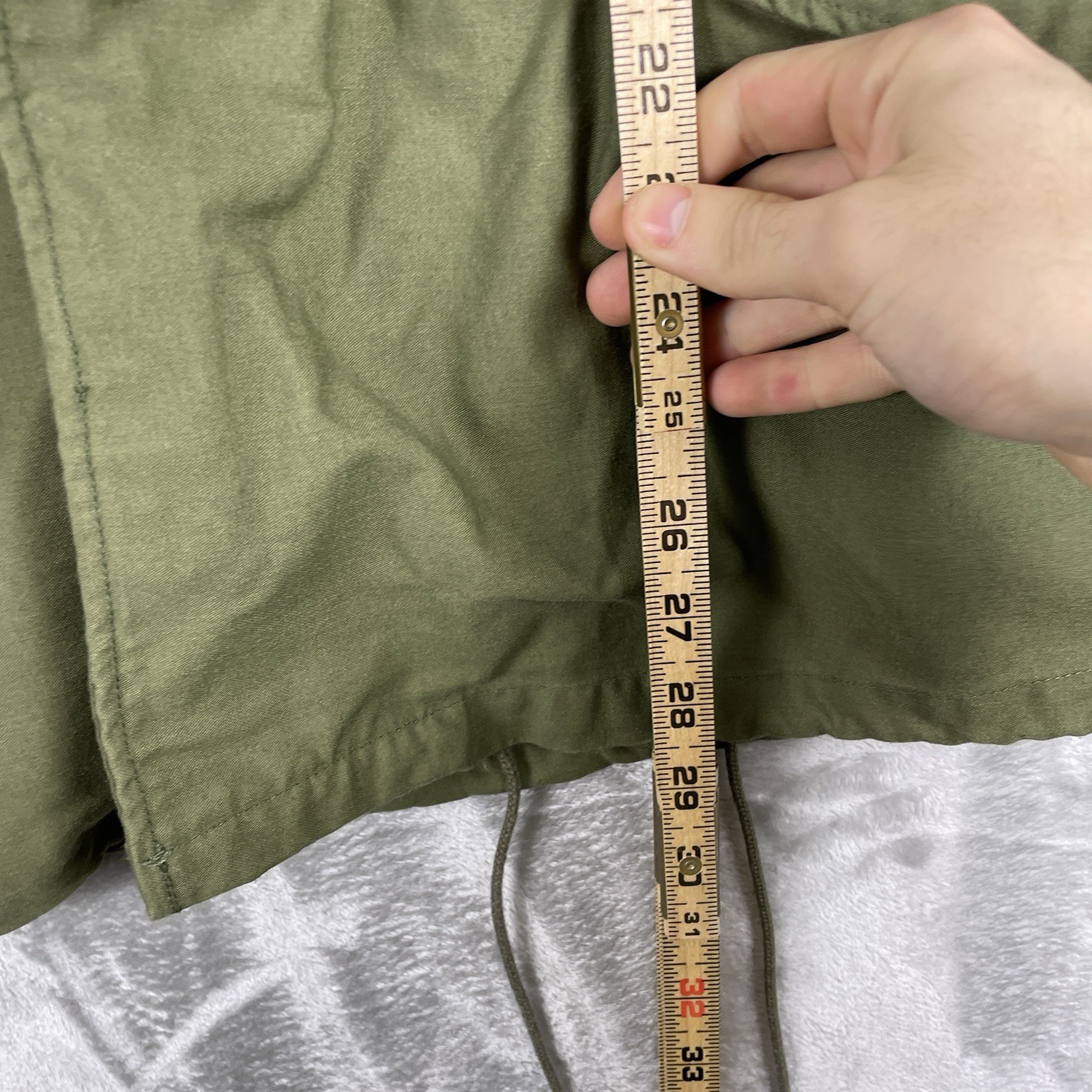 VTG 80s Coat Cold Weather Field OG107 US Military Issue Jacket Mens Medium