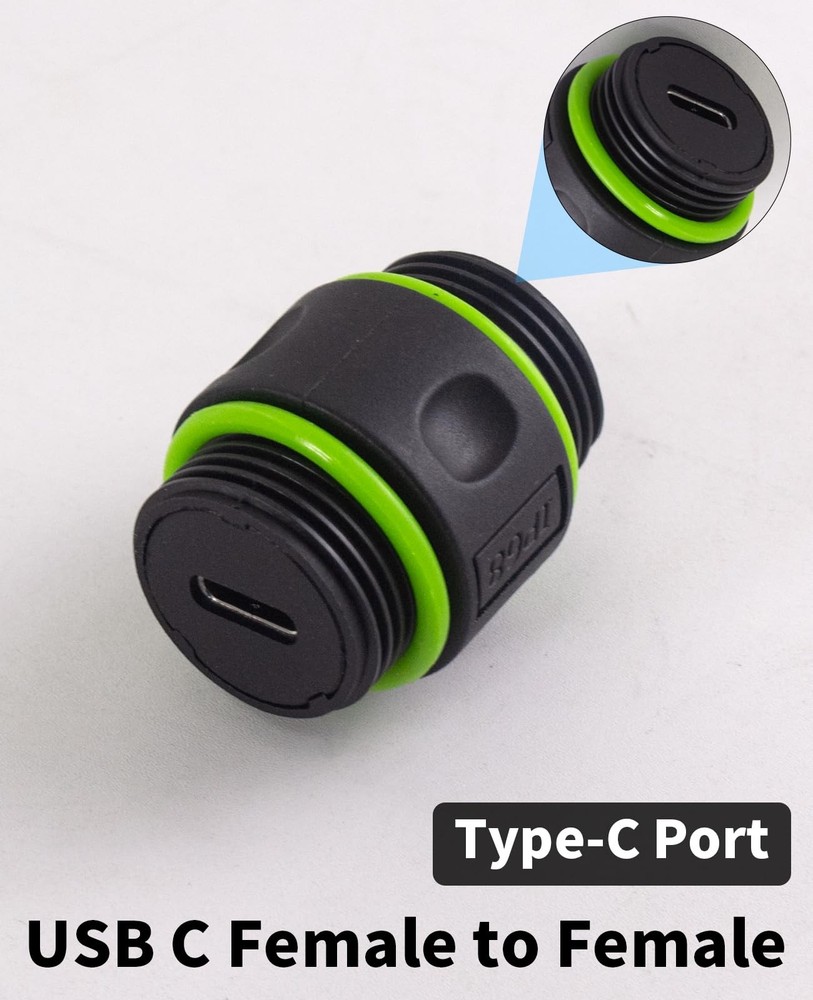 Poyiccot Waterproof USB C Connector 10Gbps, C Data Connector,...