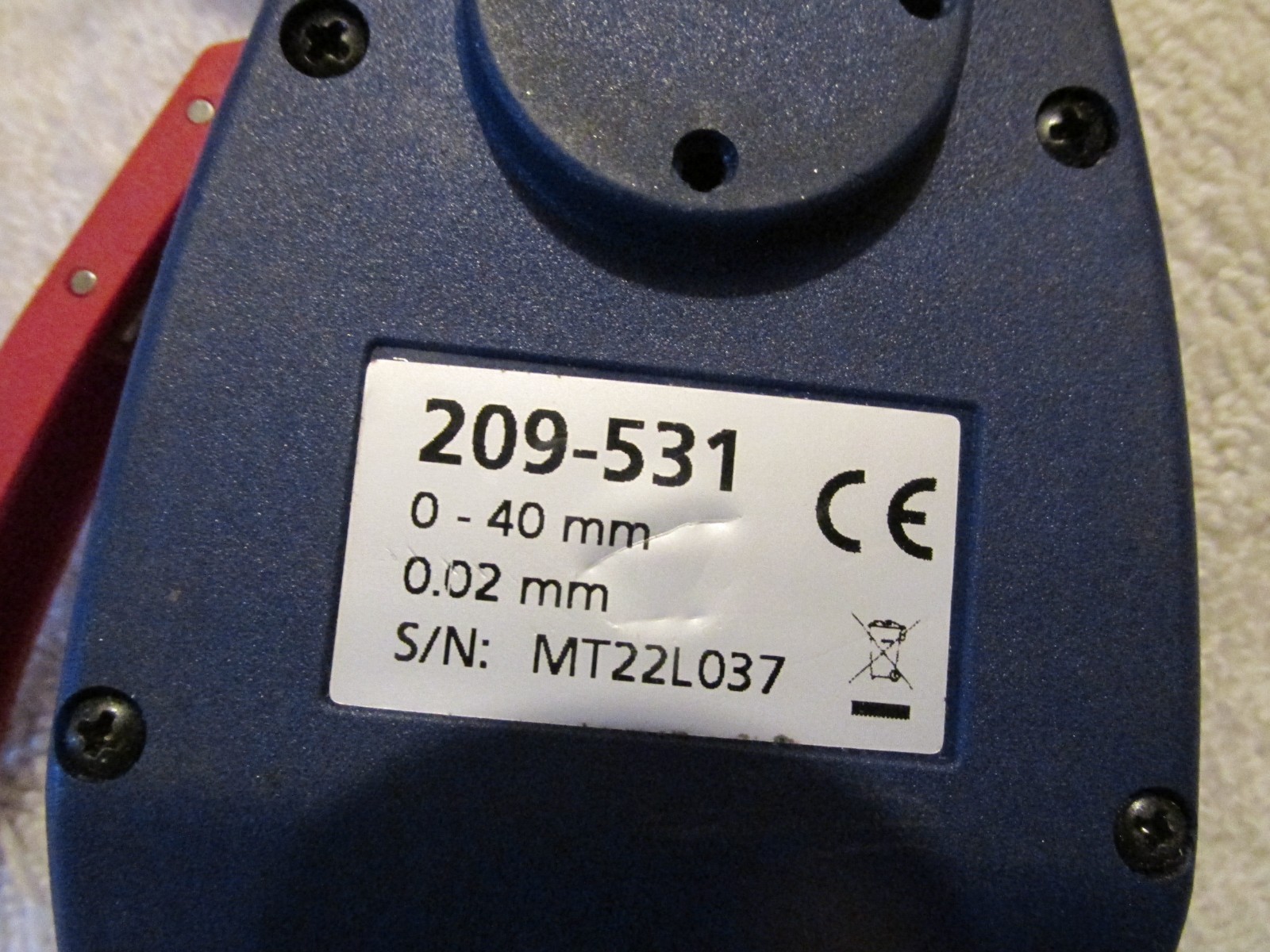 RARE Mitutoyo 209-531 Dial Digital Caliper Groove Gage-External BOEING SURPLUS