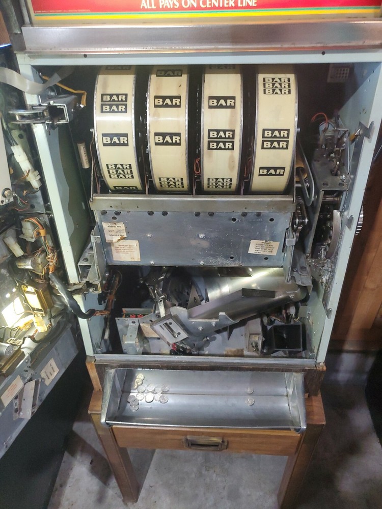 Slot Machine BALLY 5 Cent Nickel E Series E2203-4 Working!