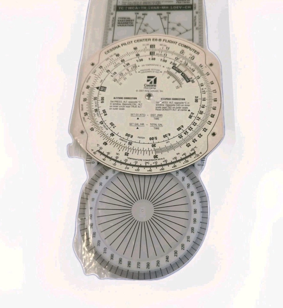 Cessna Pilot Center E6-B Flight Computer/Plotter , King Schools