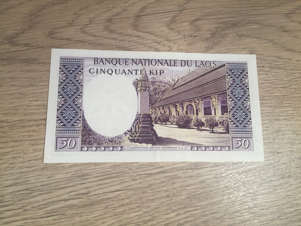 Ticket Laos 50 Kip