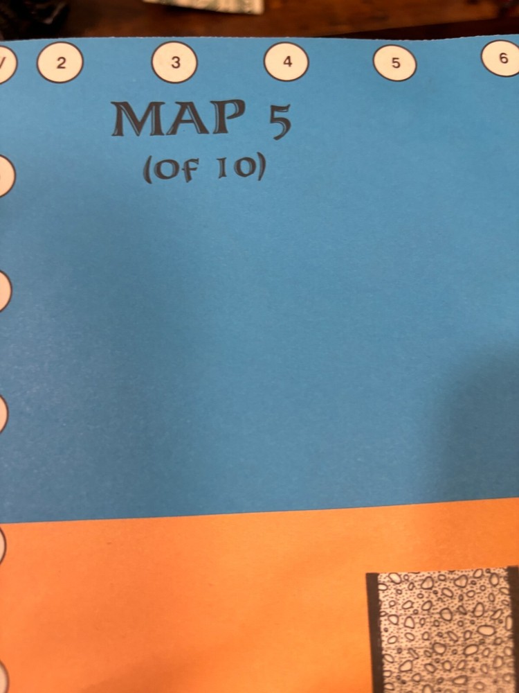1988 TSR Game Map - Vintage
