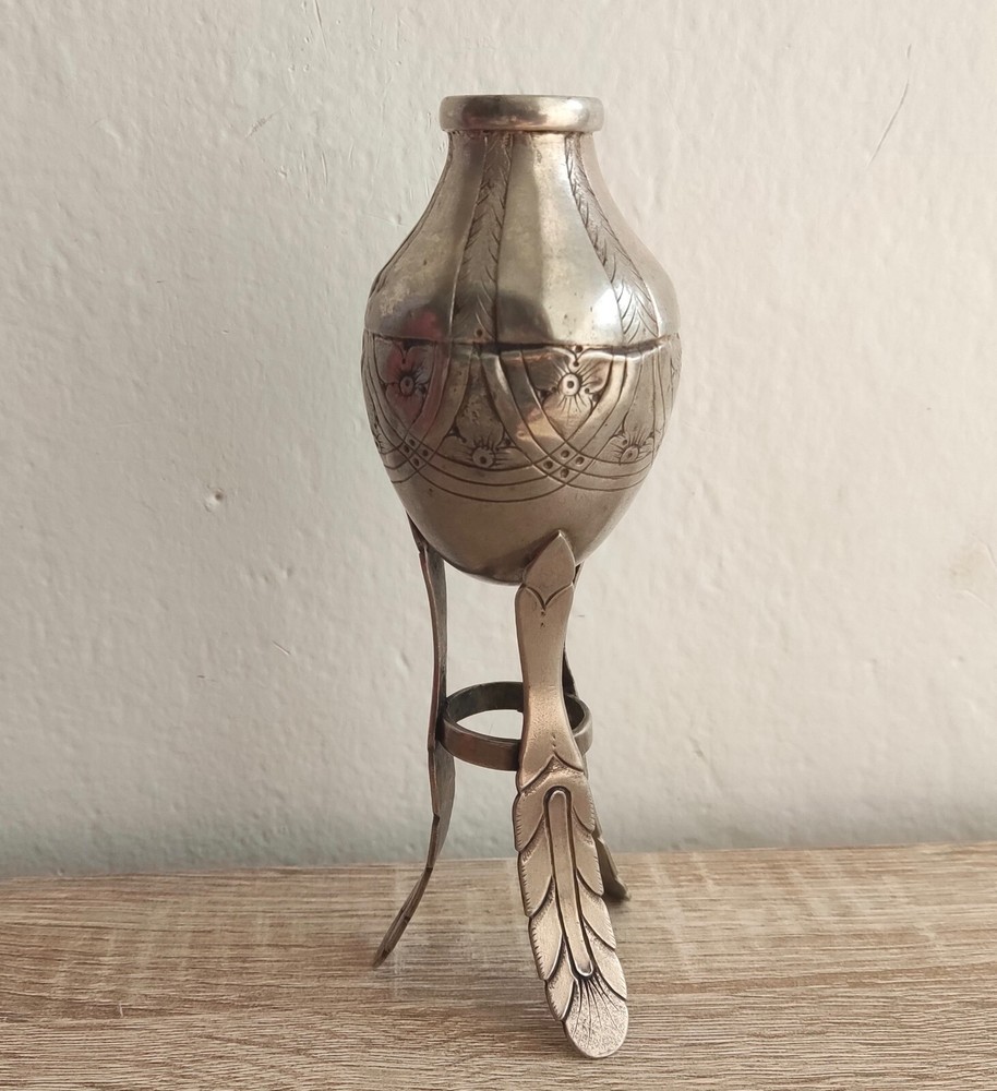 Antique Silver Mate Creole Silverware Three Legs Embossed