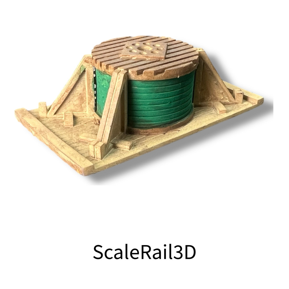 HO Scale Cable Drum On Pallet -  Car Load