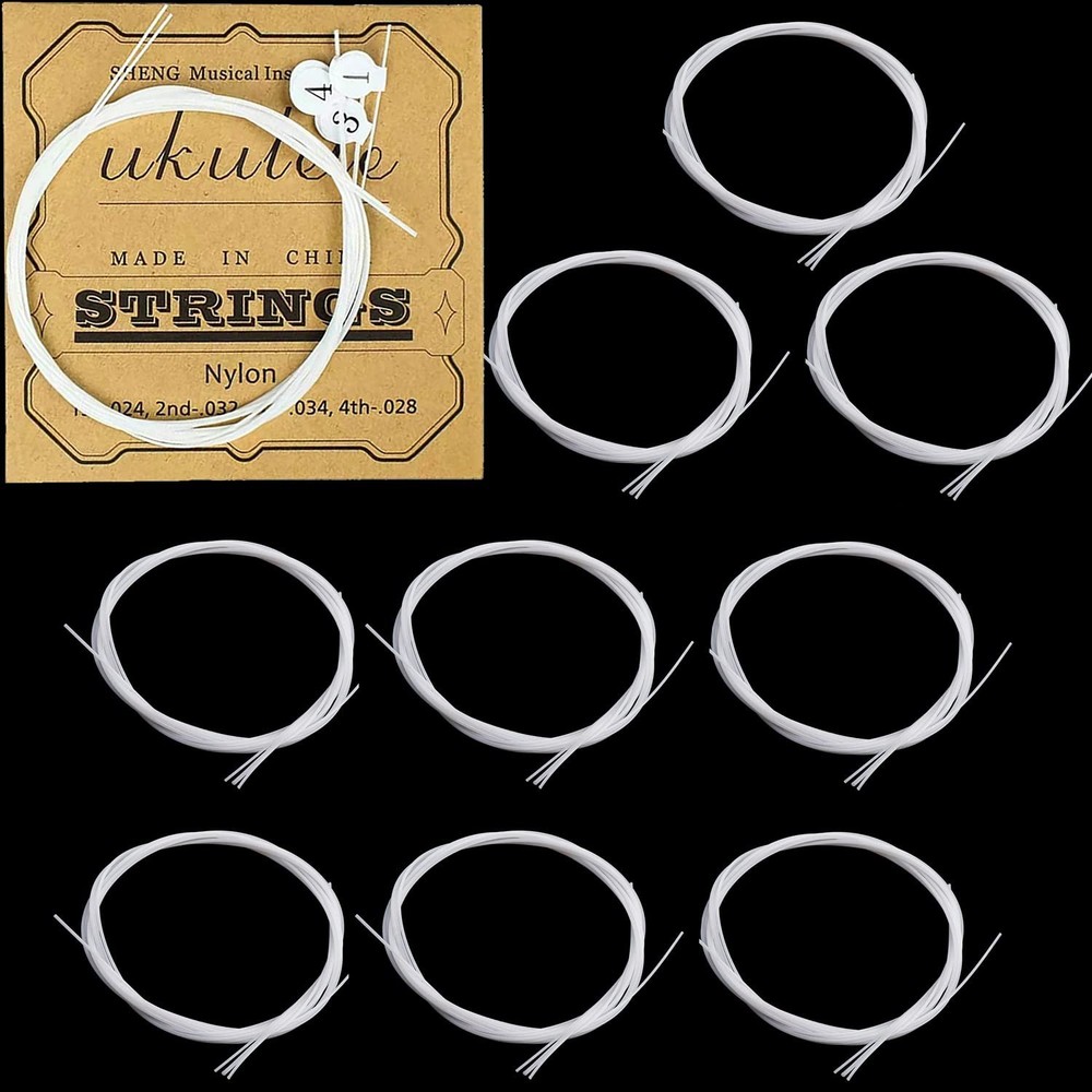 10Pack Nylon Ukulele Strings Replacement Part Accessory for Soprano (21 Inch)...