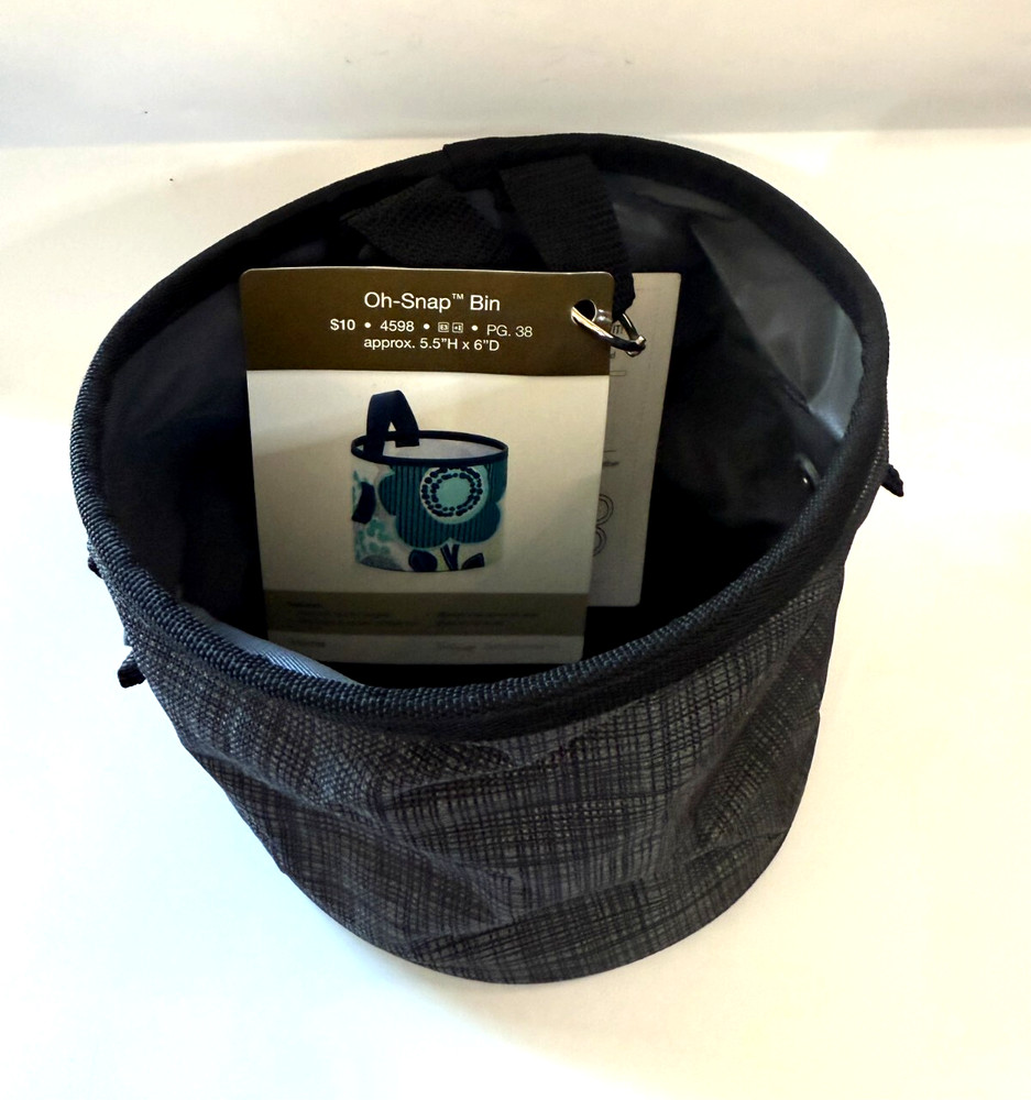 THIRTY ONE - Oh-Snap bin - Black Cross Pop - NWT