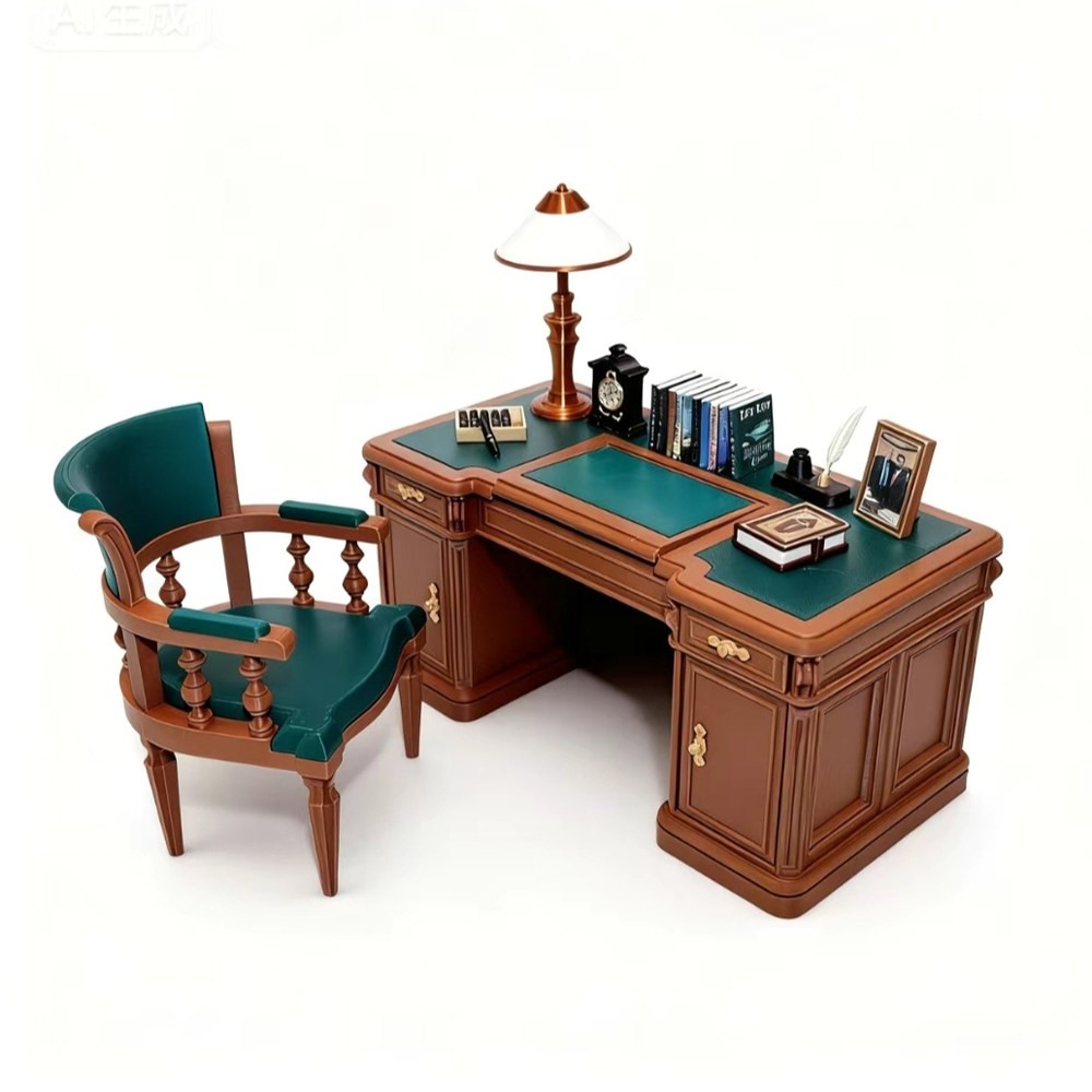 1/12 Scale Office Desk Chair Scene Accessory For 6" Action Figure