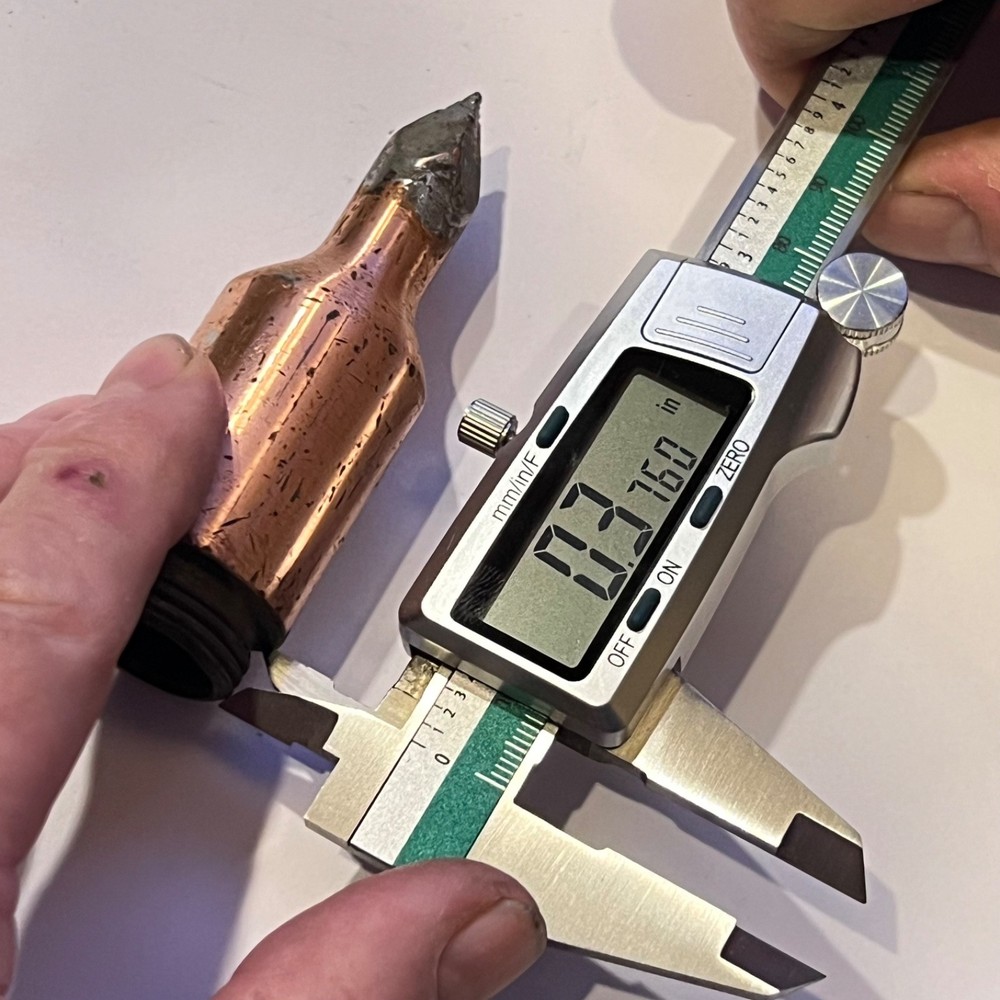 Copper Soldering Iron Tip Threaded 1 1/8" #5