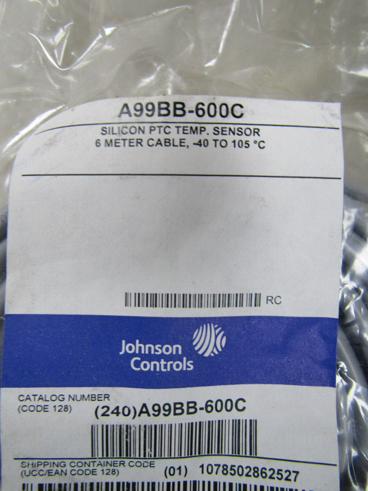 💥NEW JOHNSON CONTROLS SILICON TEMP SENSOR 6 METER CABLE A99BB-600C