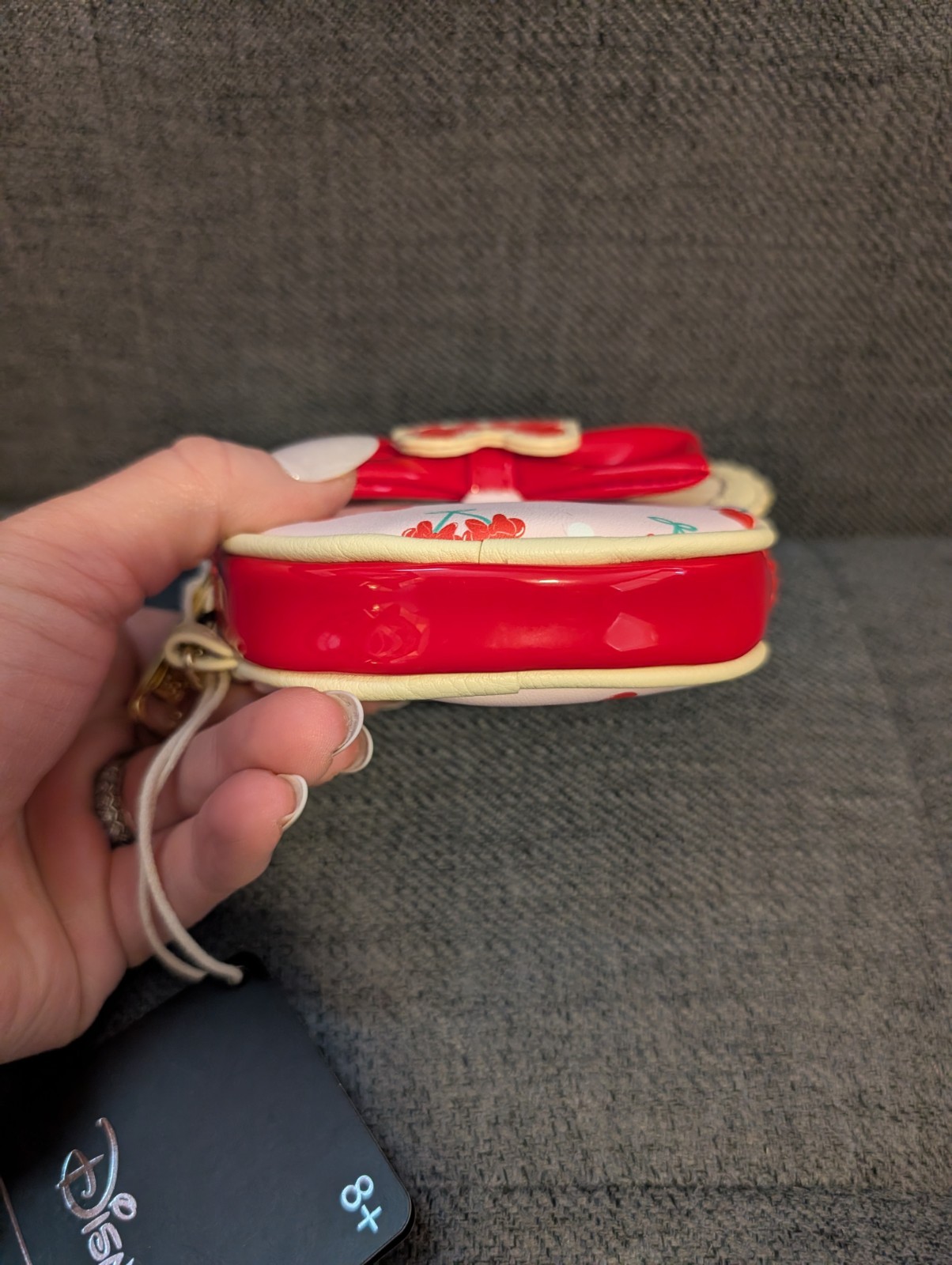 Loungefly Disney Minnie Mouse Cherry Pie Coin Purse Zip Around Pouch With Strap