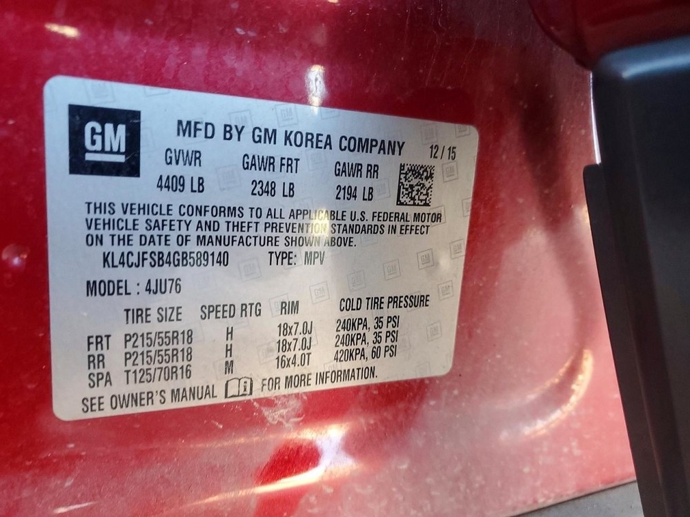 ENCORE 2016 Speedometer 3862425