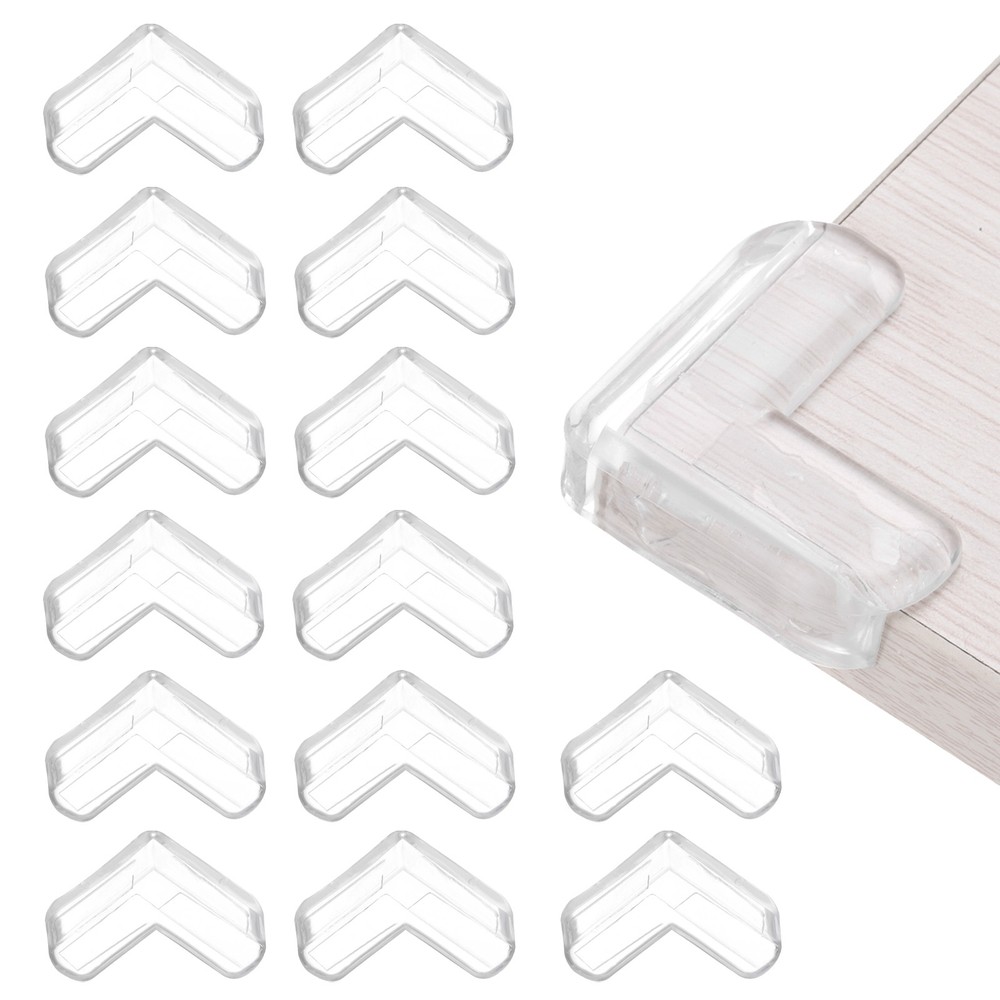 16Pcs Corner Protectors Table Corner Protectors L-shaped Clear