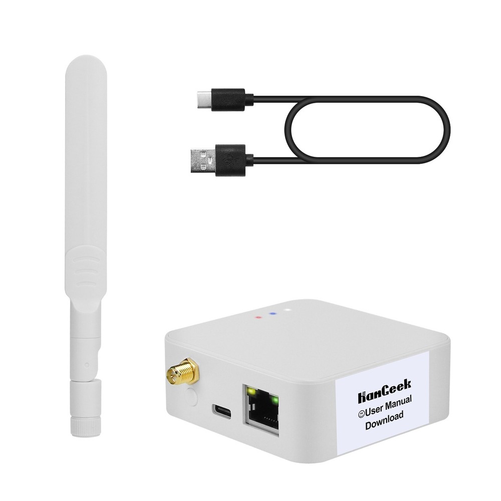 HamGeek HMG-01 Plus POE White Universal ZigBee Gateway ZigBee Coordinator +Cable