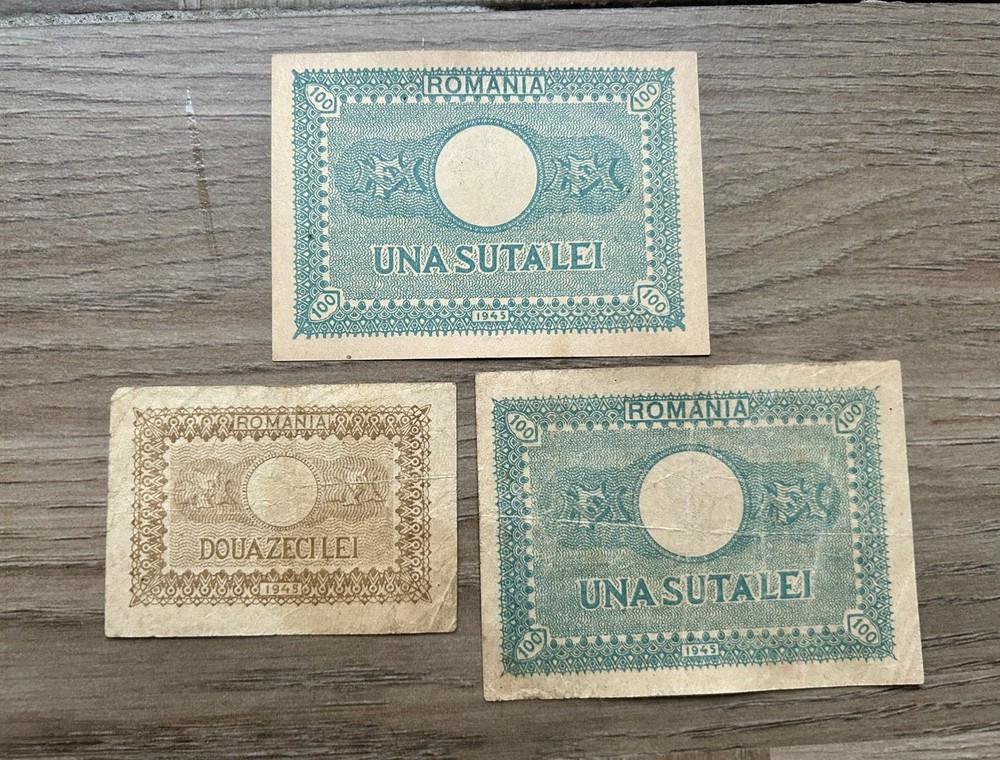 ROMANIA 20+100 LEI 1945