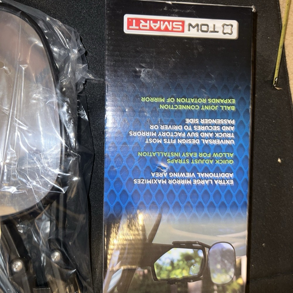TOW SMART UNIVERSAL EXTRA LARGE TOWING MIRROR-Open Box