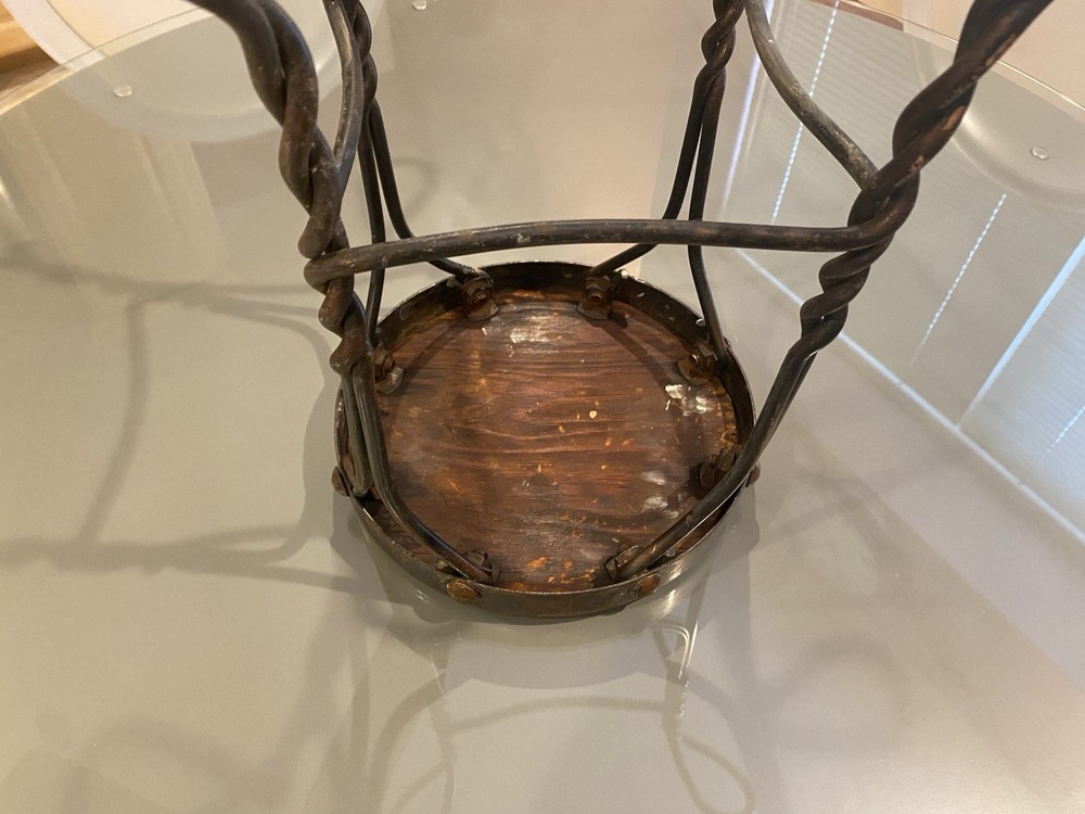 Wrought Iron Stool
