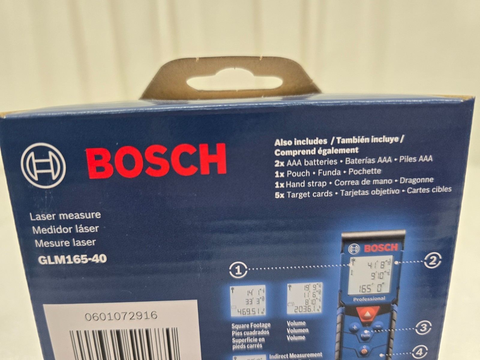 Bosch GLM165-40 BLAZE 165 ft. Laser Distance Tape Measuring Tool NEW