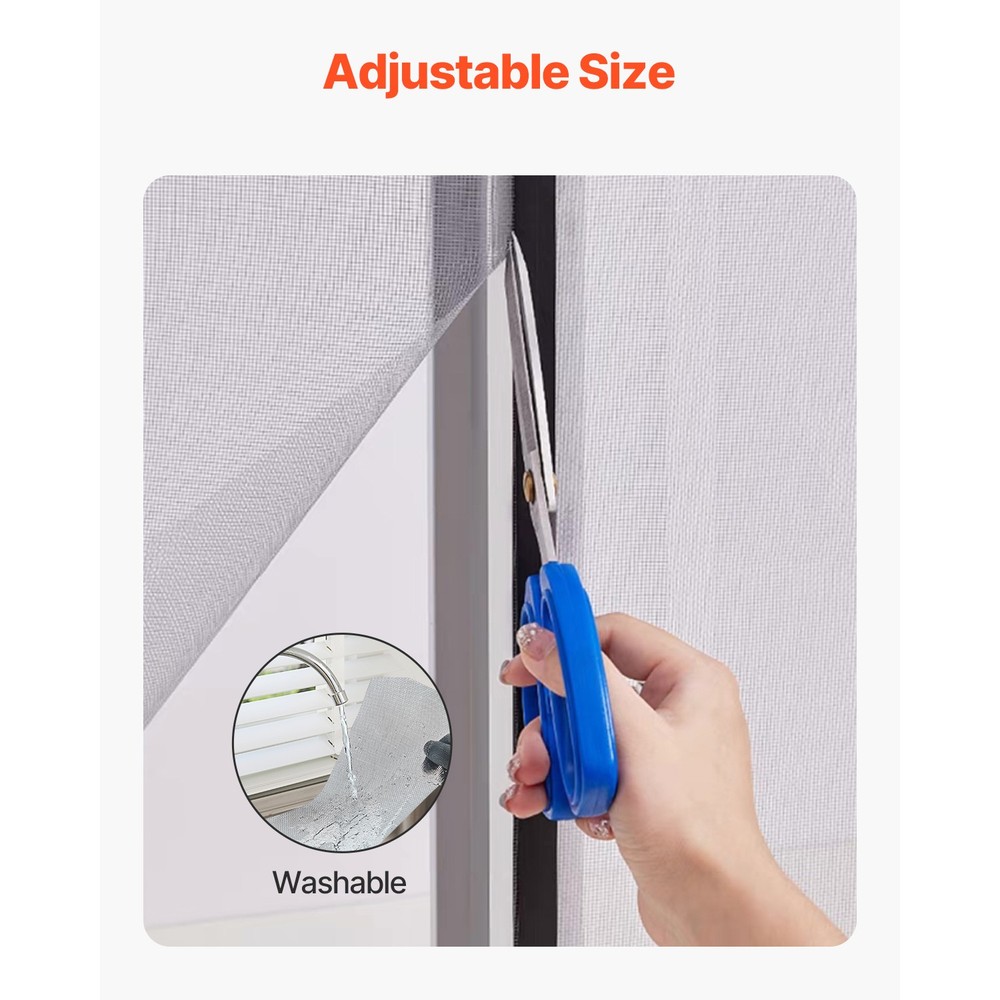 Window Screen Replacement 100 ft × 48 in Window Screen Mesh DIY Adjustable