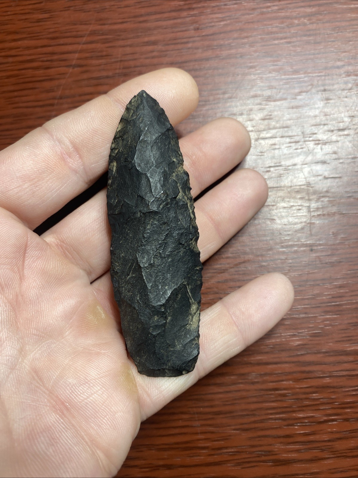 MLC s8263 3 1/4” Paleo Lanceolate Arrowhead Ohio Stone Artifact