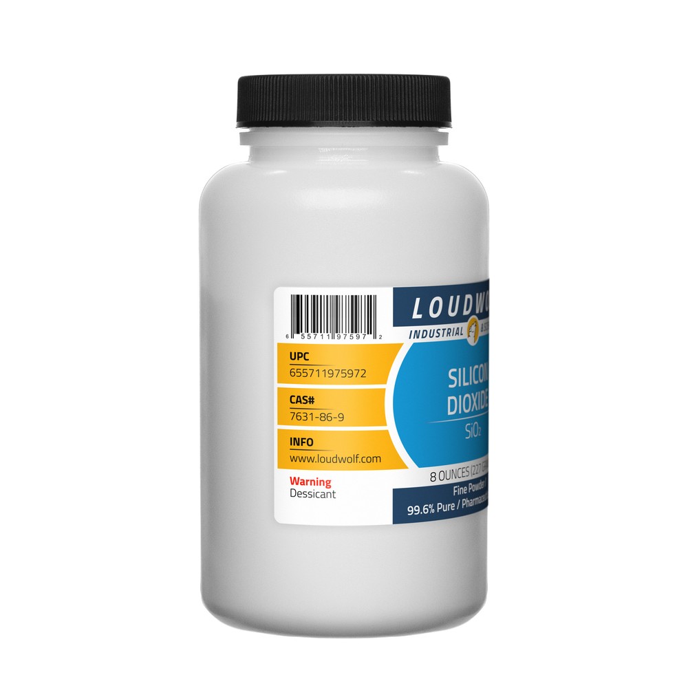 Silicon Dioxide, 8oz, Pharmaceutical Grade, Sturdy Bottle, SHIPS SAME DAY