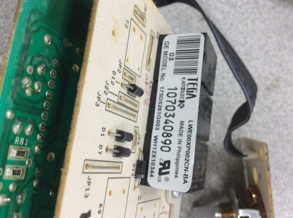 GE WASHER MAIN CONTROL BOARD - PART# 175d5261g003