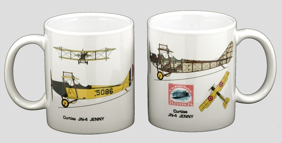 JN-4 Army Jenny Cutaway Coffee Mug