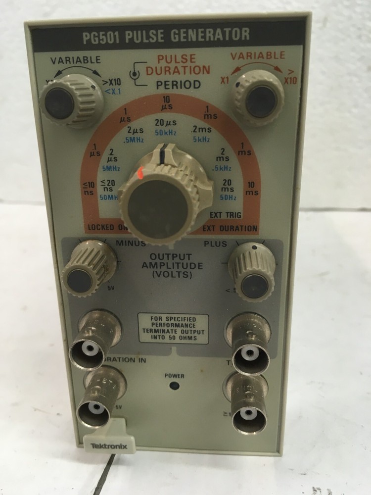 Tektronix Plug-in Model Pg 501 PULSE GENERATOR used vintage
