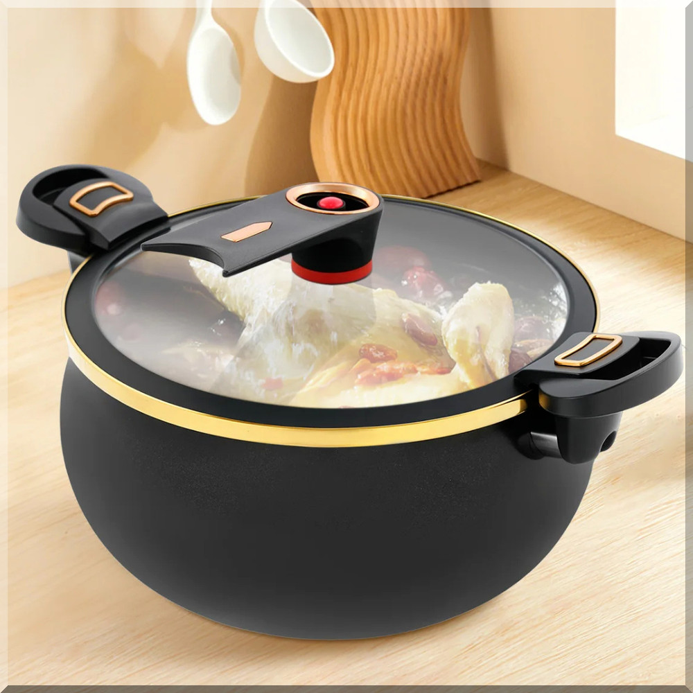 8L Pressure Cooker Non-Stick Micro Multi-Function Micro Pressure Cooking Pot