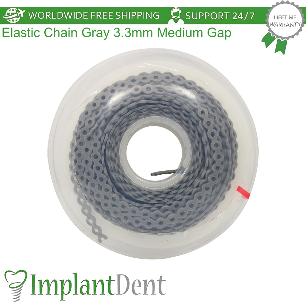 Elastic Chain Gray 3.3mm Medium Gap 0rthodontic Bracket Slot Arches Fixation