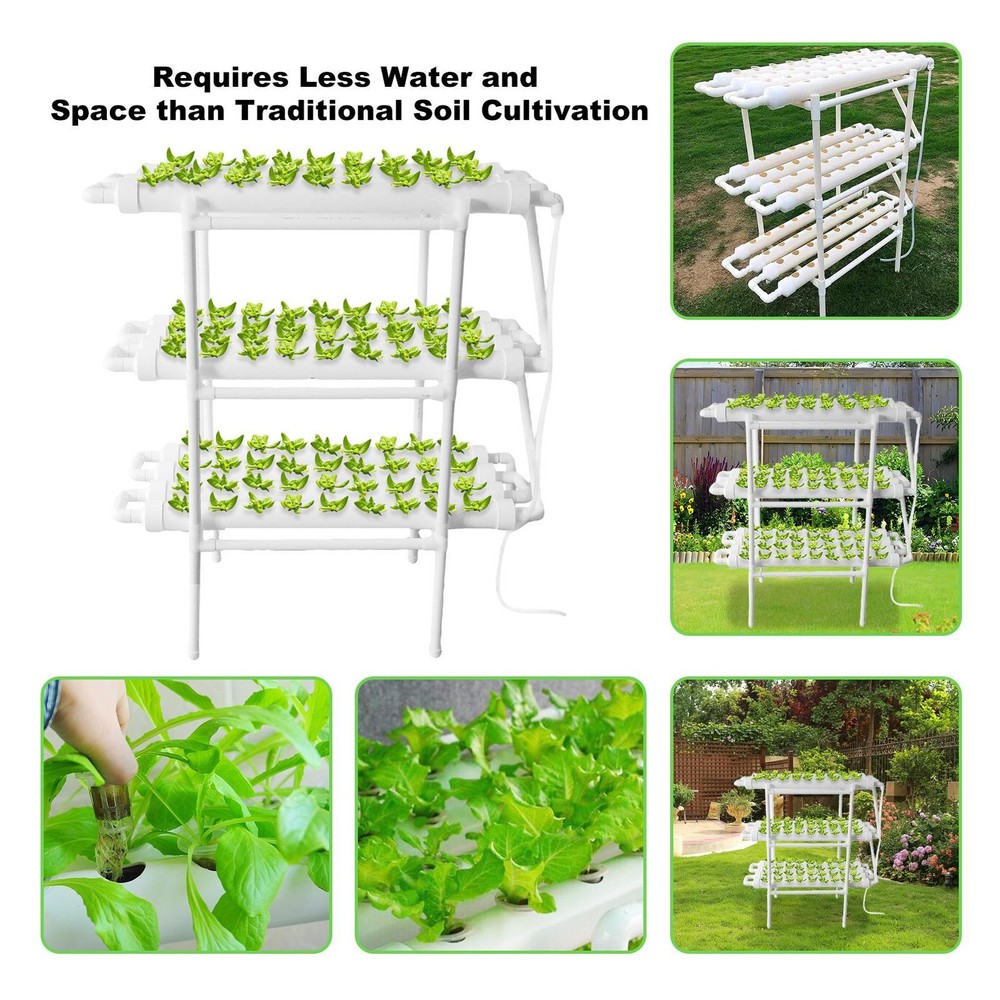Hydroponic Grow System 3 Layer 108 Planting Sites Hydroponic Growing Kit