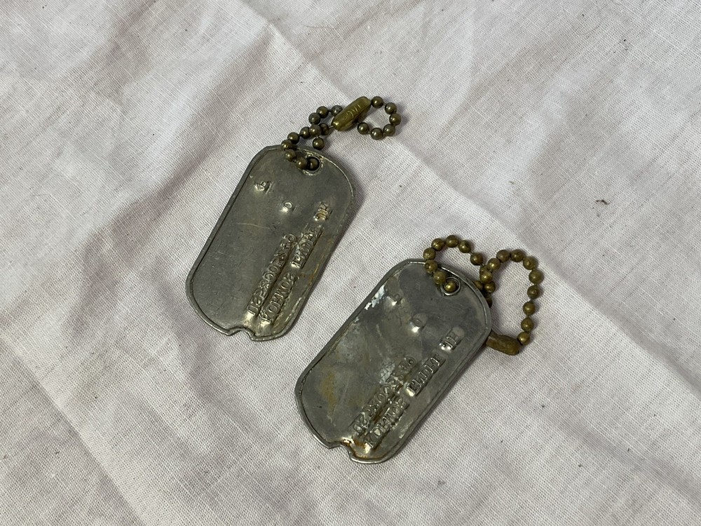 Pair WW II Dog Tags, Endre Kormos Jr