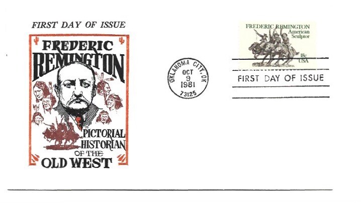 1934 Frederick Remington, Jack Davis  FDC