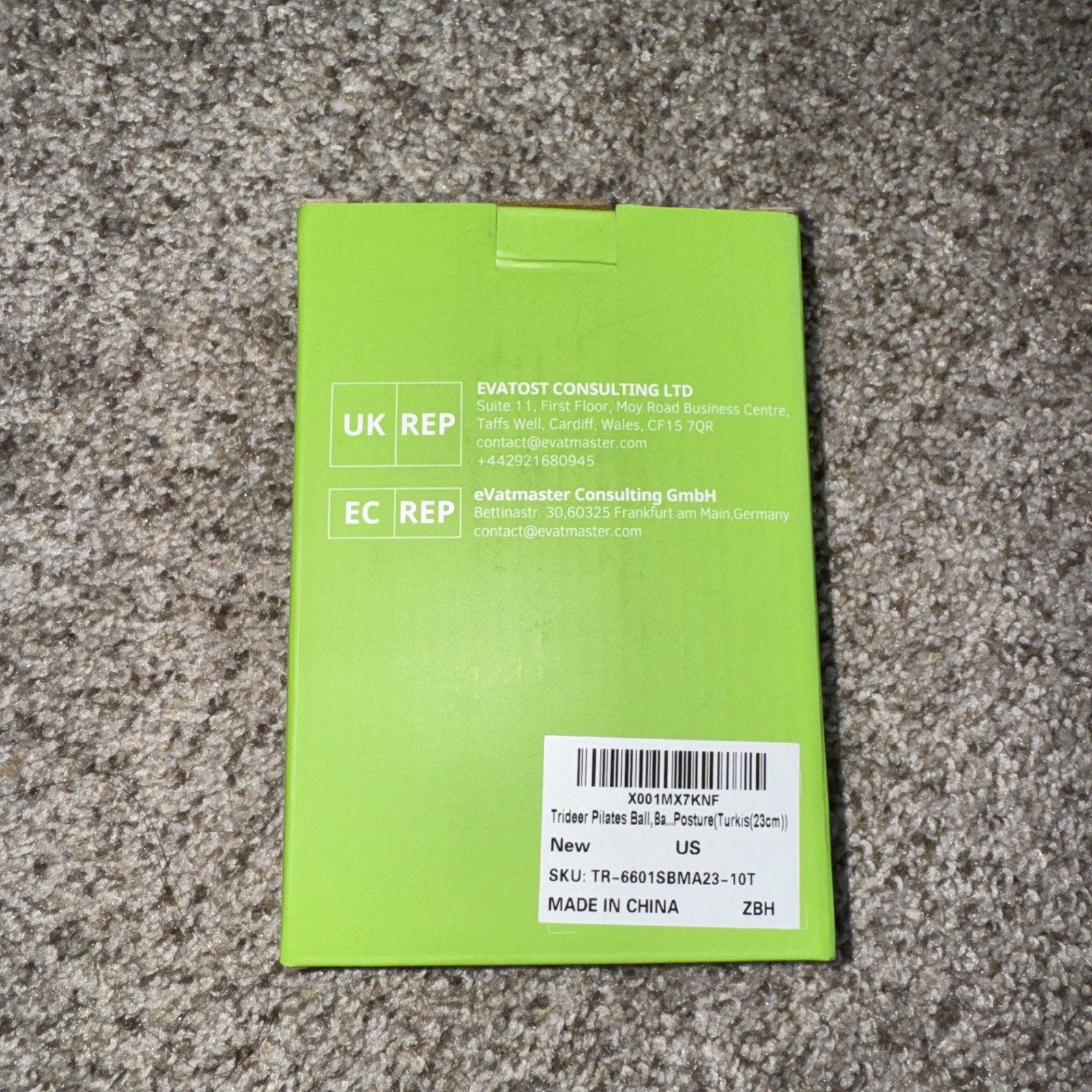 Trideer Mini Exercise Ball 23cm Blue - New Open Box Green