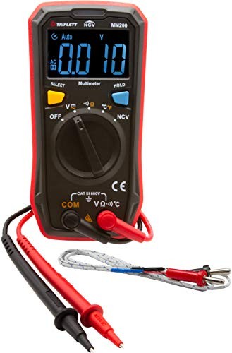 Compact 4000 Count Multimeter - AC/DC Voltage, Resistance, MM200 Standard