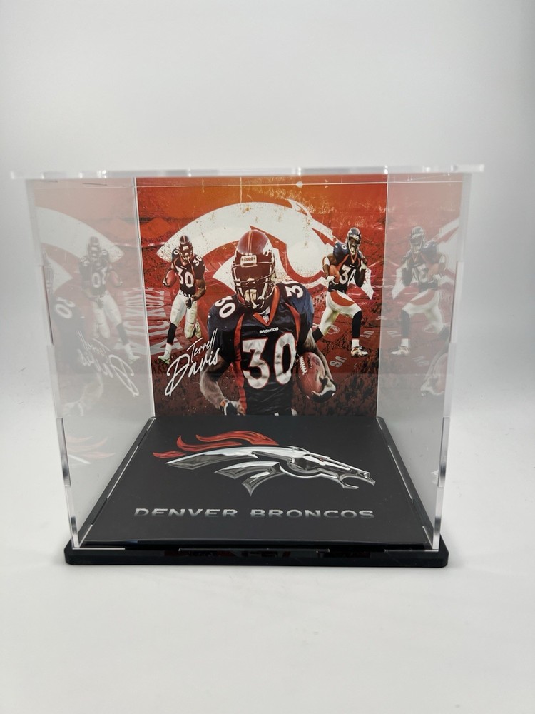 Terrell Davis Custom Mini Helmet Display or Card Display - Broncos