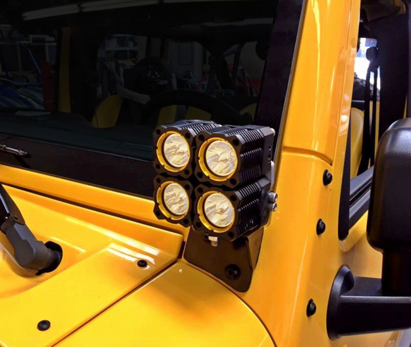 KC HiLites 7316 Bracket Set - Light Mnt - Windshield - Pillar Mnt - Pair For ...