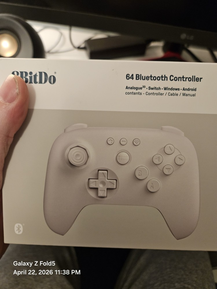 8BitDo N64 Controller White With Adapter
