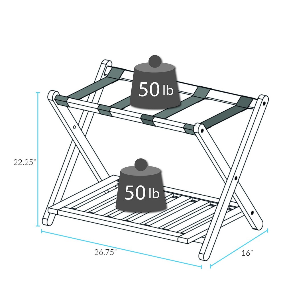 Luggage Rack, Espresso