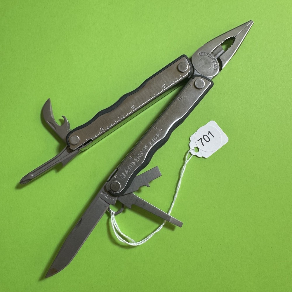 Leatherman Kick Plier Multi-Tool Multifunction Pocket Knife Stainless EDC #701