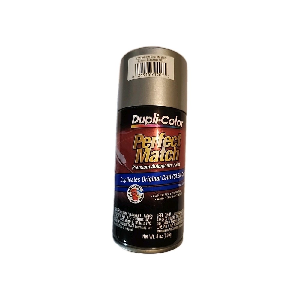 Dupli-Color BCC0410 Bright Silver Metallic Perfect Match 8oz Code PS2