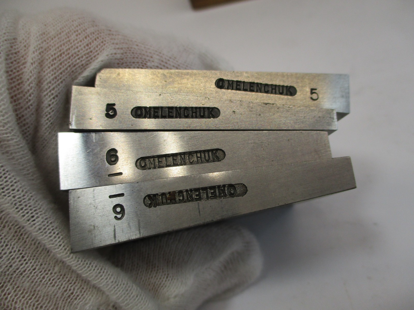 (22) Pc Angle Block Set OMELENCHUK 1° - 30° in Pairs Hard Ground Wood Case EC