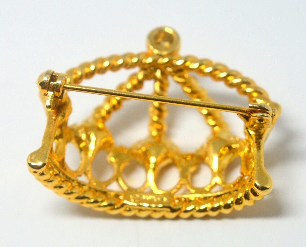 ACONDA BRANDED CROWN BROOCH
