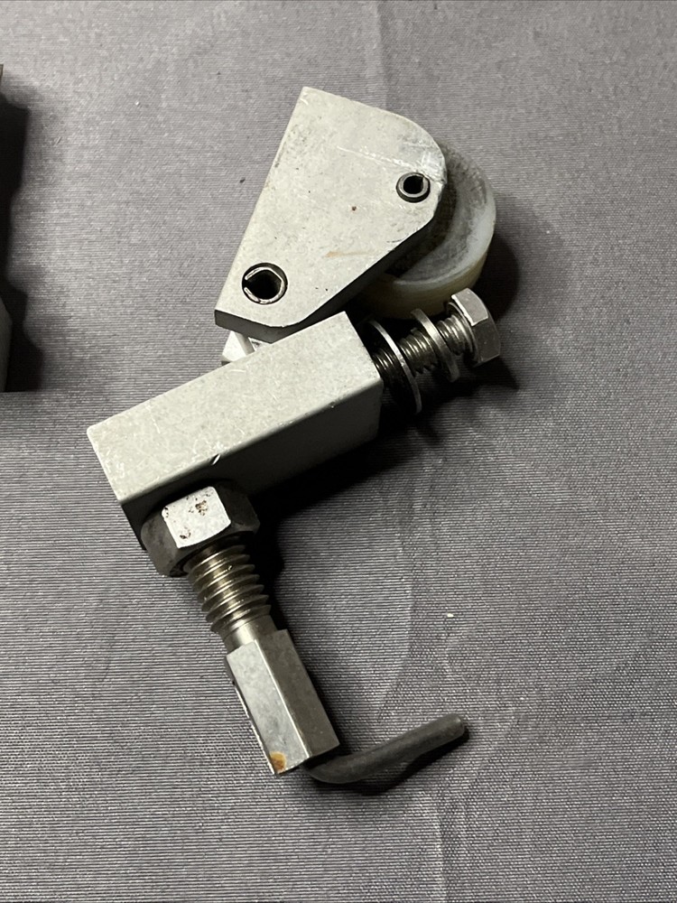 Lot of 4 Adjustable Roller Guide Assemblies – CNC Linear Rail / Jig Hardware