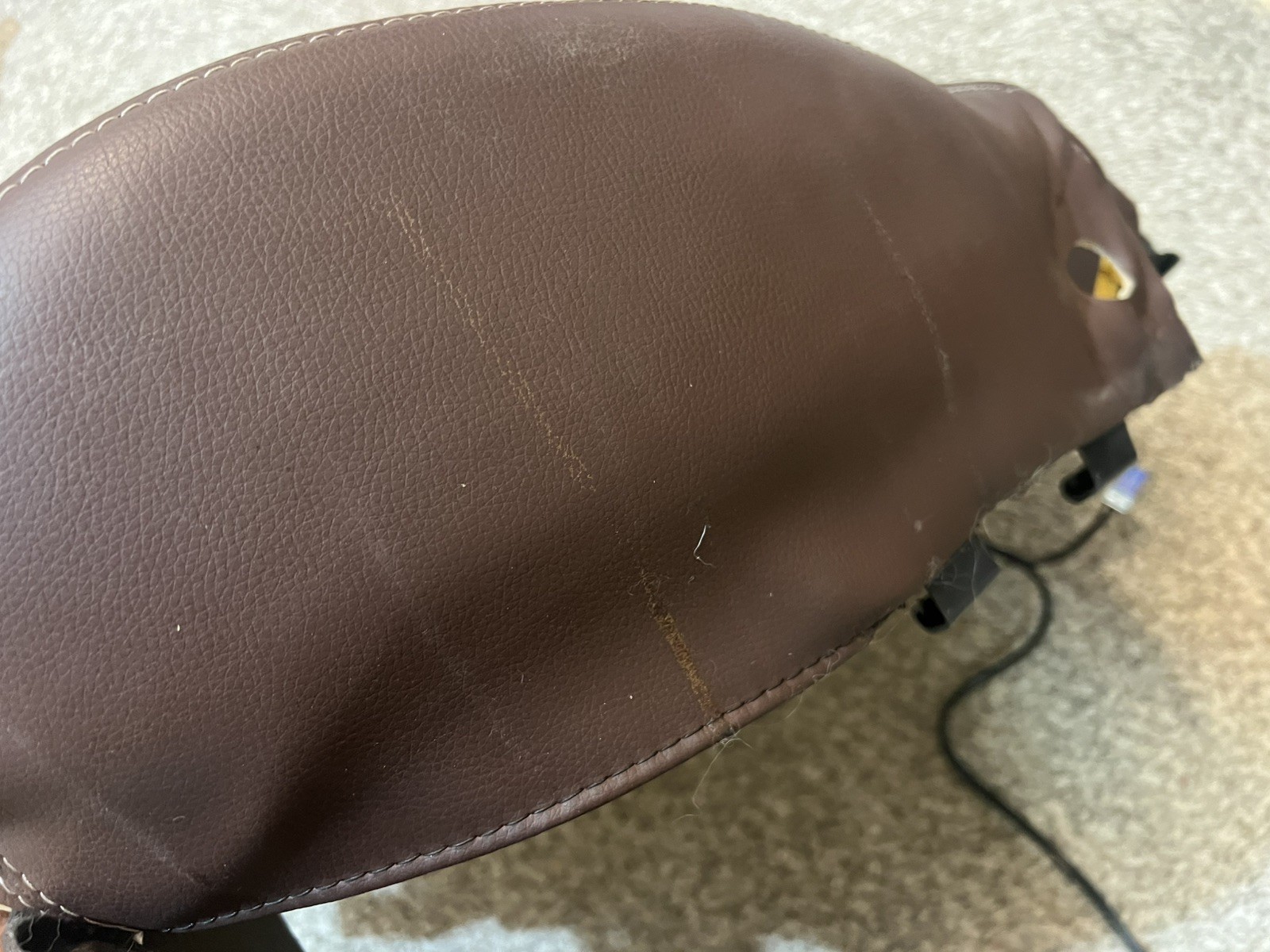 13 - 14 Subaru Outback Passenger RH Saddle Brown Lower Seat Bottom Leather Cover