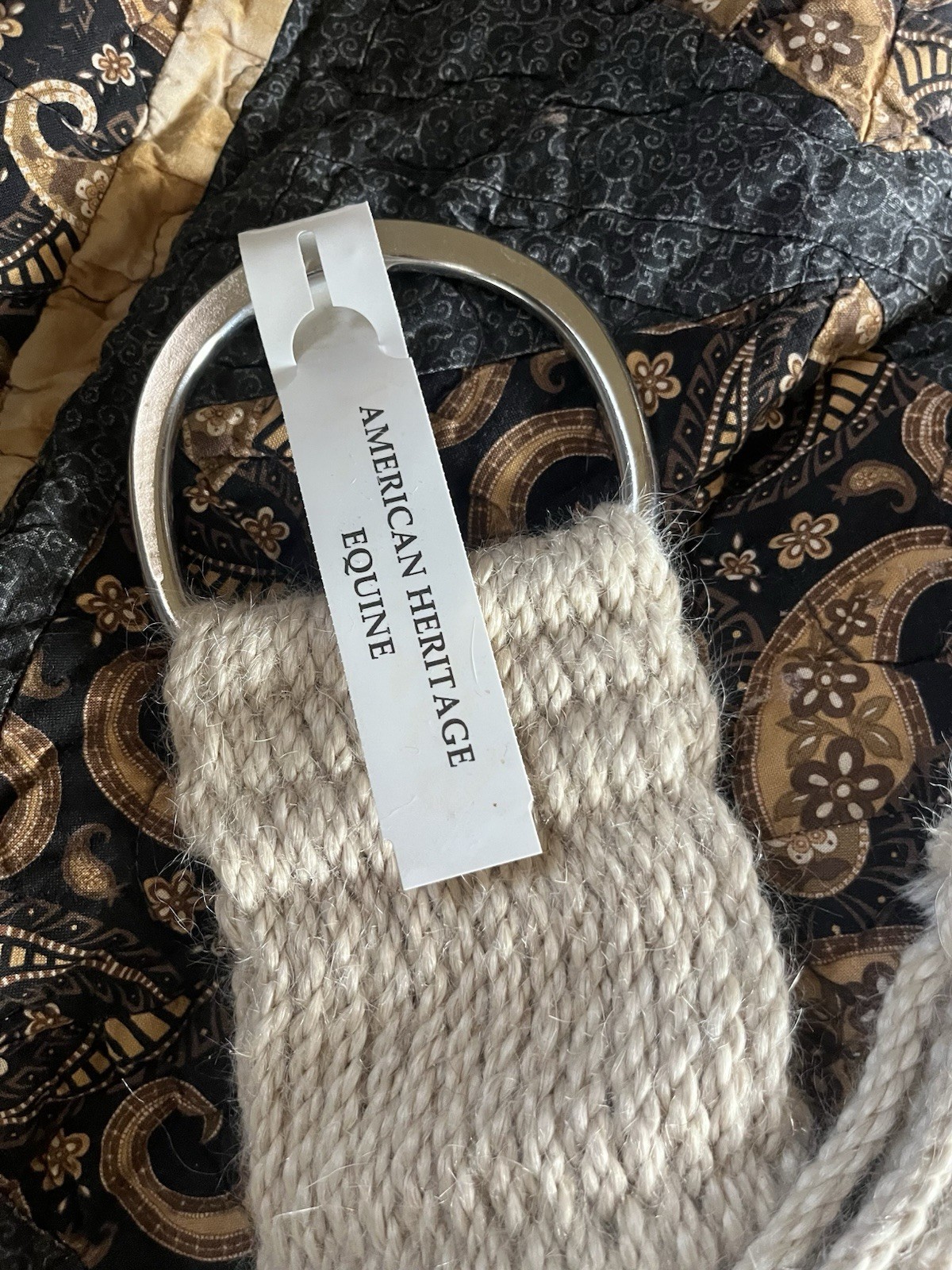 Western Mohair 27 Strand String Roper Girth Cinch Horse Size 36” Made In USA 652