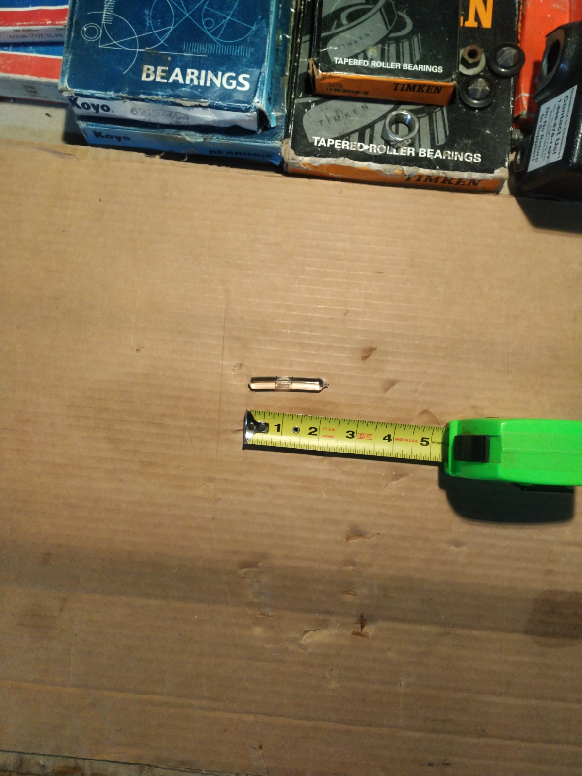 1) *New* OEM "Stanley" Level 2" Bent Vial. Glass Spirit Proved. #208-2. NOS. USA